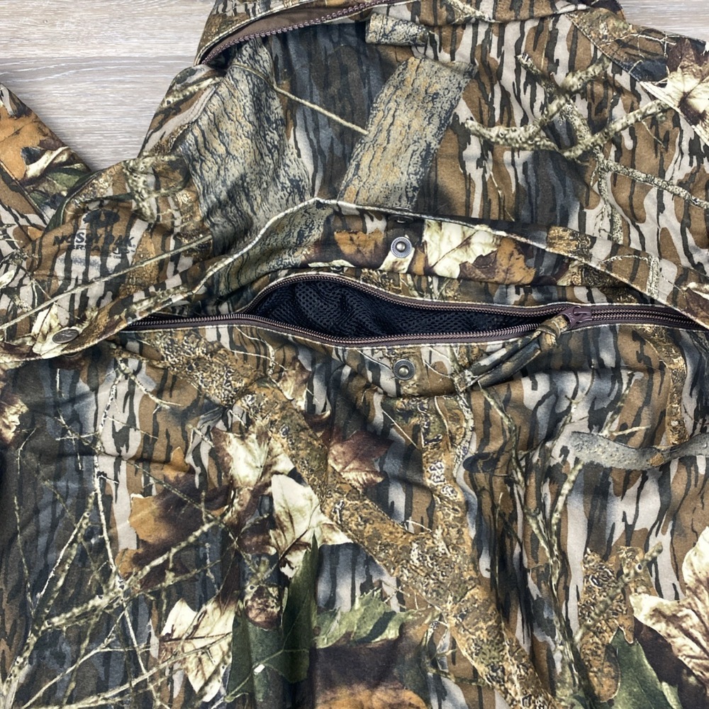 Gamehide Hush Hide Mossy Oak Camouflage Hunting Zip Up Jacket Men's Size XL - Picture 16 of 16